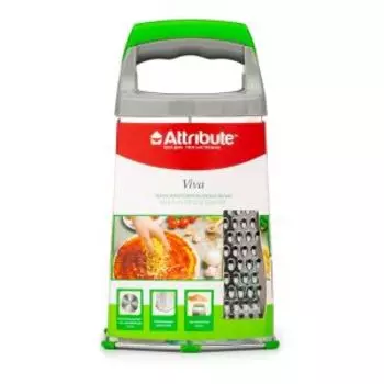 Терка 6-сторонняя Attribute Viva, нерж. сталь/пластик