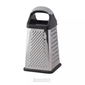 Терка с контейнером Домовой, 10х10х21 см, нерж. сталь