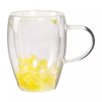 Термокружка с сухоцветами Glasserie Linden, 320 мл, стекло