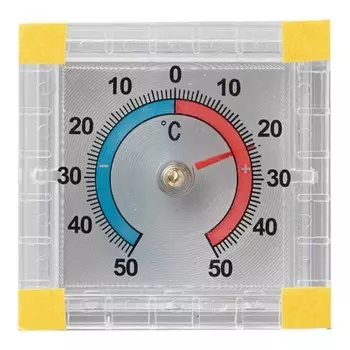 Термометр оконный биметаллический, квадратный