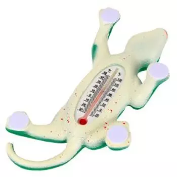 Термометр уличный Ящерица, зеленый