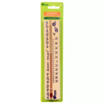 Термометр в предбанник БАННЫЕ ШТУЧКИ Держи градус!, 21x4x1,5см