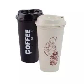 Термостакан TITIZ coffee time, 473 мл, пластик, в ассортименте