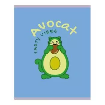 Тетрадь общая №1 School Avocat, А5, 48 листов, клетка, синяя