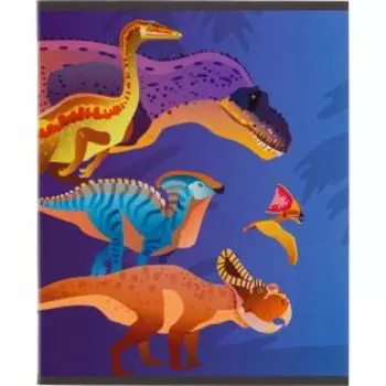 Тетрадь общая №1 School Мир динозавров, А5, 48 листов, клетка