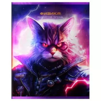 Тетрадь предметная BG Мир будущего Физика, 48 листов, металлизированный картон