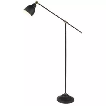 Торшер Arte Lamp Braccio, E27, 60 Вт, металл крашеный, черный
