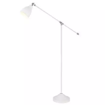 Торшер Arte Lamp Braccio, E27, 60 Вт, металл крашеный, белый