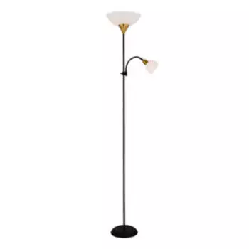 Торшер Arte Lamp Duetto, E27, 60 Вт, металл крашеный, черный