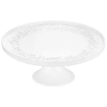 Тортница на ножке Elan Gallery Птички на ветке, 27.5х27.5х11.5 см, с бортиком, фарфор