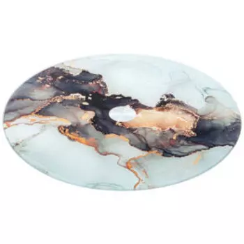 тортовница вращающаяся AGNESS Moon art 32х3 см, стекло