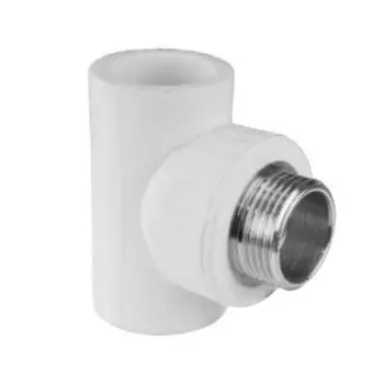 Тройник комбинированный НР 20х3/4, полипропилен