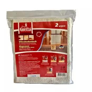 Тряпка Frau Gretta для пола, флисовая, 2 шт