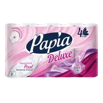 Туалетная бумага PAPIA DELUXE Арома Дольче Вита