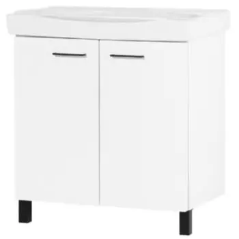 Тумба для ванной «Акваль Порто», 80 см, раковина Санти 80