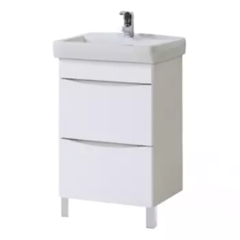 Тумба для ванной «Акваль Верна», 55 см, с раковиной «Милан 55»
