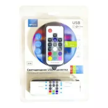 ТВ подсветка RGB 2*0,5м, 5В, 14,4Вт/м,30д/м, IP20, комплект LED ленты smd5050 10-70