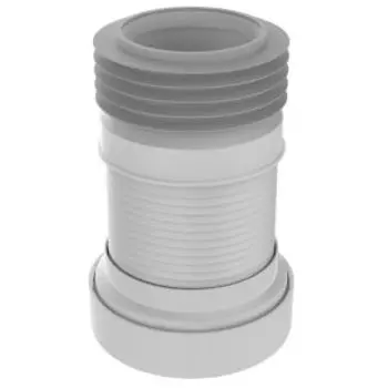 Удлинитель гибкий Aquant для унитаза, армированный, 220-360 мм