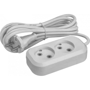 Удлинитель Онлайт, 2 гнезда, 2 м, без заземления
