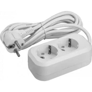 Удлинитель Онлайт, 2 гнезда, 2 м, с заземлением