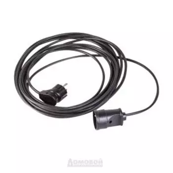 Удлинитель РЕАЛЬНАЯ ЭЛЕКТРИКА У1-10, силовой, без катушки, 1 гнездо, с заземлением, 10м