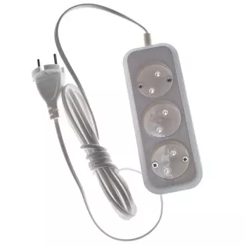 Удлинитель сетевой, 3 гнезда, 5 м, без заземления