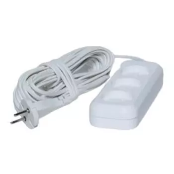 Удлинитель сетевой Домовой, 3 гнезда, без заземления, 3 м