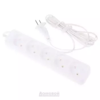 Удлинитель сетевой Реальная Электрика, 5 гнезд, без заземления, 3 м