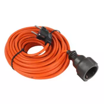 Удлинитель силовой ЭРА в бухте, 1 гнездо, с заземлением, 20 м, оранжевый