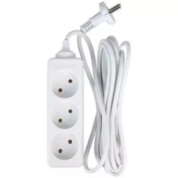 Удлинитель Volsten, 3 гнезда, 3 м, 10 А, 2200 Вт