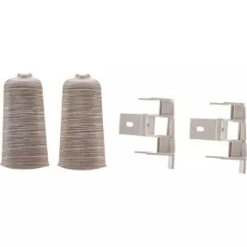 Угол наружный Qvant Q15, ясень серебристый, 2 шт