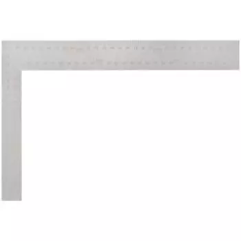 Угольник слесарный цельнометаллический FIT, рифленая шкала, 200х300 мм