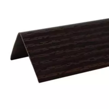 Угол с тиснением двухсторонний арочный, ПВХ, 20х10х2700мм, венге