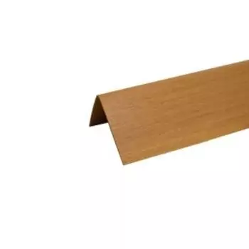 Угол с тиснением двухсторонний, ПВХ, 20х20х2700мм, бук