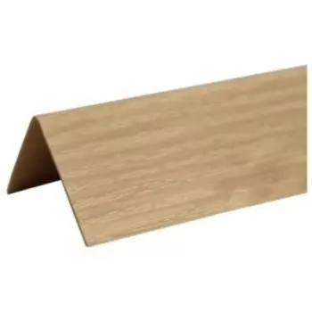Угол с тиснением двухсторонний, ПВХ, 20х20х2700мм, дуб северный