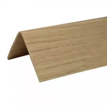 Угол с тиснением двухсторонний, ПВХ, 30х30х2700мм, клен