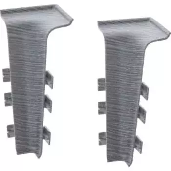 Угол внутренний Qvant Q04, дуб металлик, 2 шт