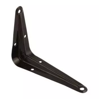 Уголок для полок, 125х100 мм, черный