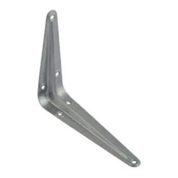 Уголок для полок, 125х100 мм, серебро