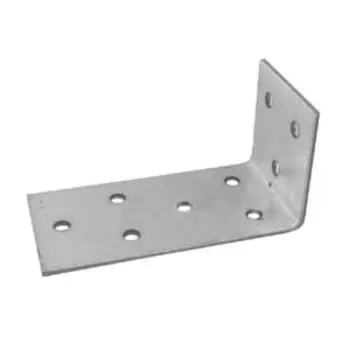 Уголок крепежный, 40х120х80х2мм, оцинкованный