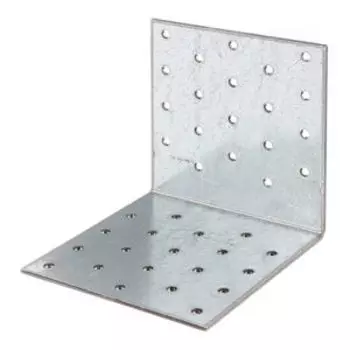 Уголок перфорированный, 100х100х100х2,5 мм, оцинкованный