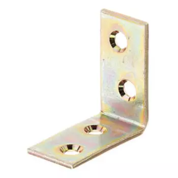 Уголок перфорированный, 40х40х20х2,5 мм, оцинкованный, желтый