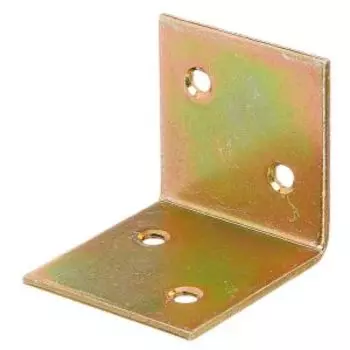 Уголок перфорированный, 40х40х40х2, оцинкованный, желтый