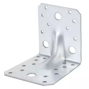 Уголок перфорированный усиленный, 100х100х90х2,5 мм, оцинкованный