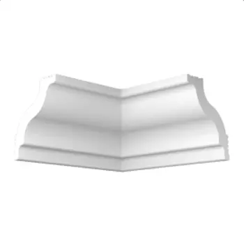 Уголок потолочный экструдированный ПЛИНТЭКС внутренний D40/45, белый, 40х45мм, 4шт