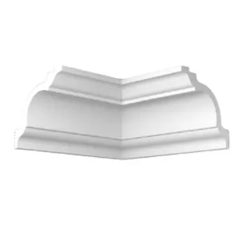 Уголок потолочный экструдированный ПЛИНТЭКС внутренний I80/80SC, белый, 80х80мм, 4шт