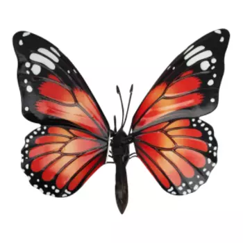 Украшение навесное Бабочка Монарх, 13.5х12.5х11 см, металл