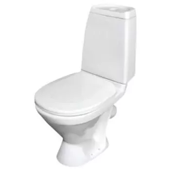 унитаз-компакт КАМА, эконом,1-режим, сиденье полипропилен,крепление