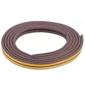 Уплотнитель резиновый PROFITRAST, профиль D, 6м, коричневый