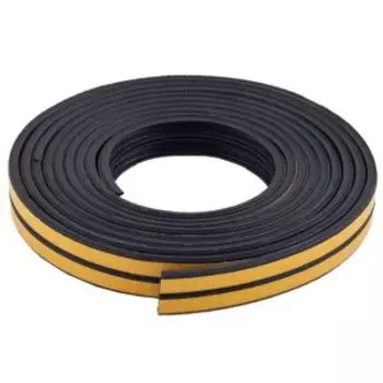 Уплотнитель резиновый PROFITRAST, профиль Е, 6м, черный